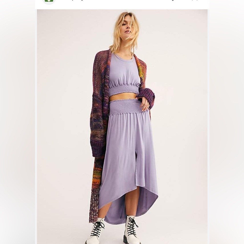 FREE PEOPLE morningside set in lilac purple